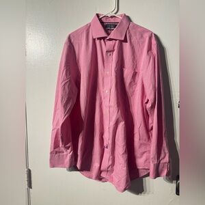 Lauren Ralph Lauren Pink Check Dress Shirt Mens 17.5 34/35 Button Down
(714)